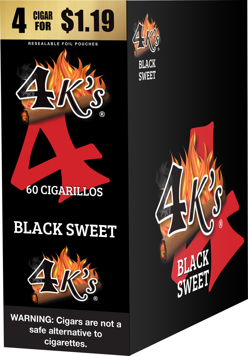 4Ks Cigarillos Black Sweet