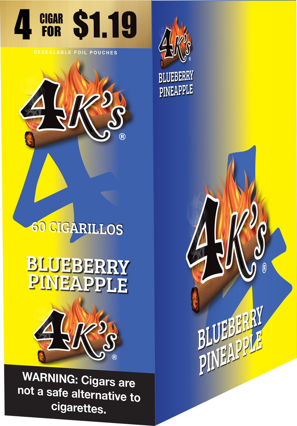 4Ks Cigarillos Blueberry Pineapple