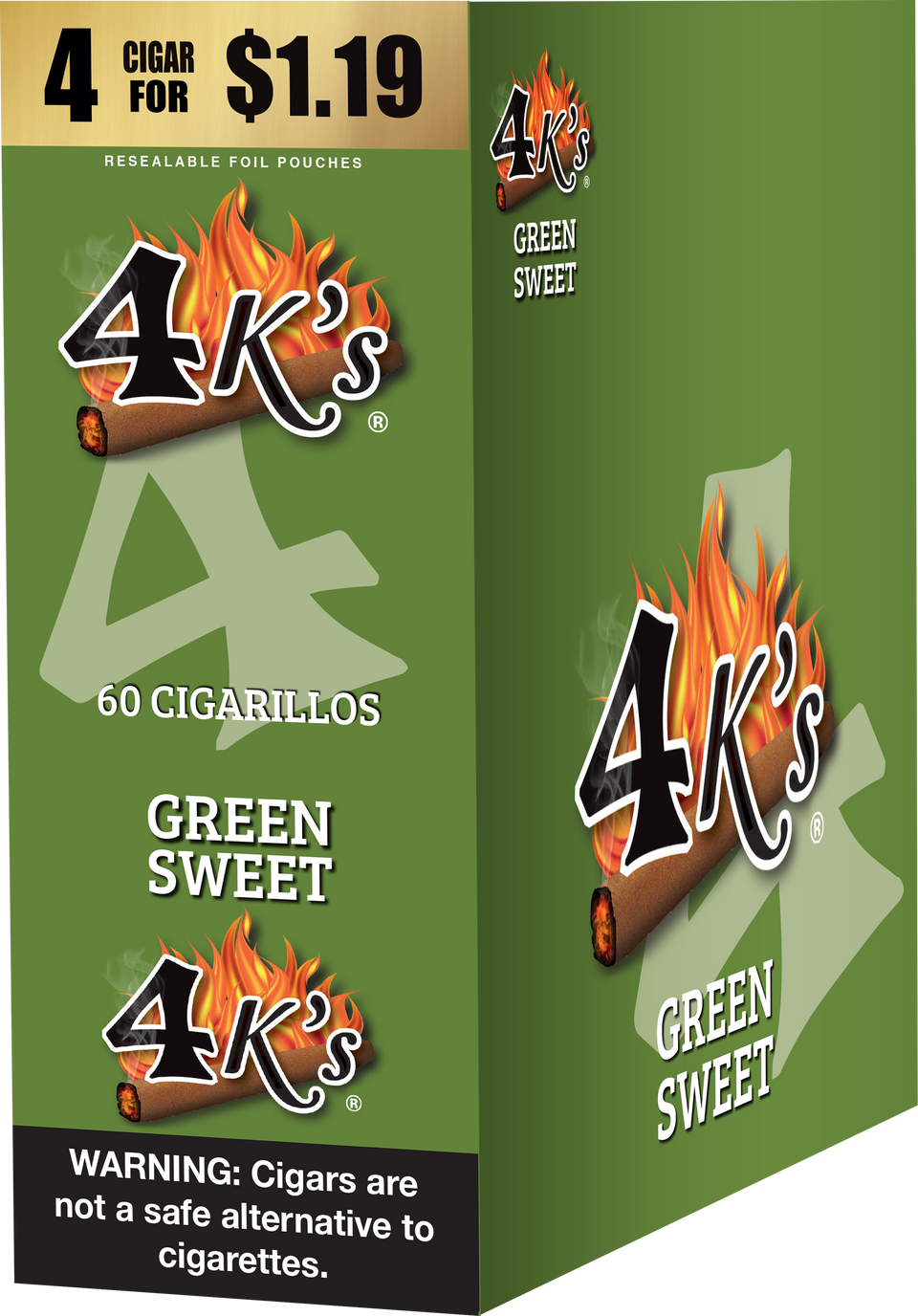 4Ks Cigarillos Green Sweet