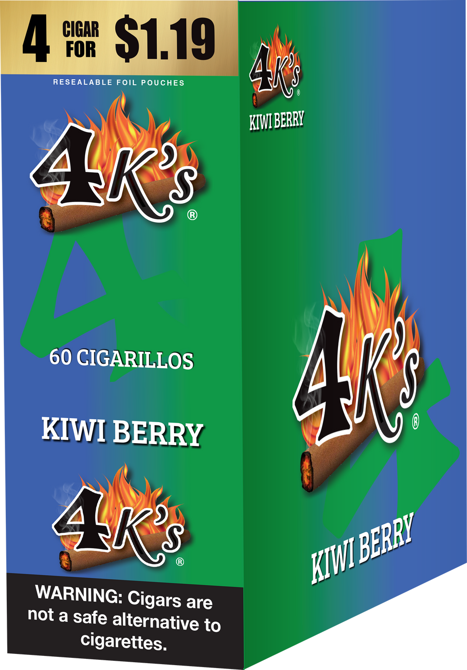 4Ks Cigarillos Kiwi Berry