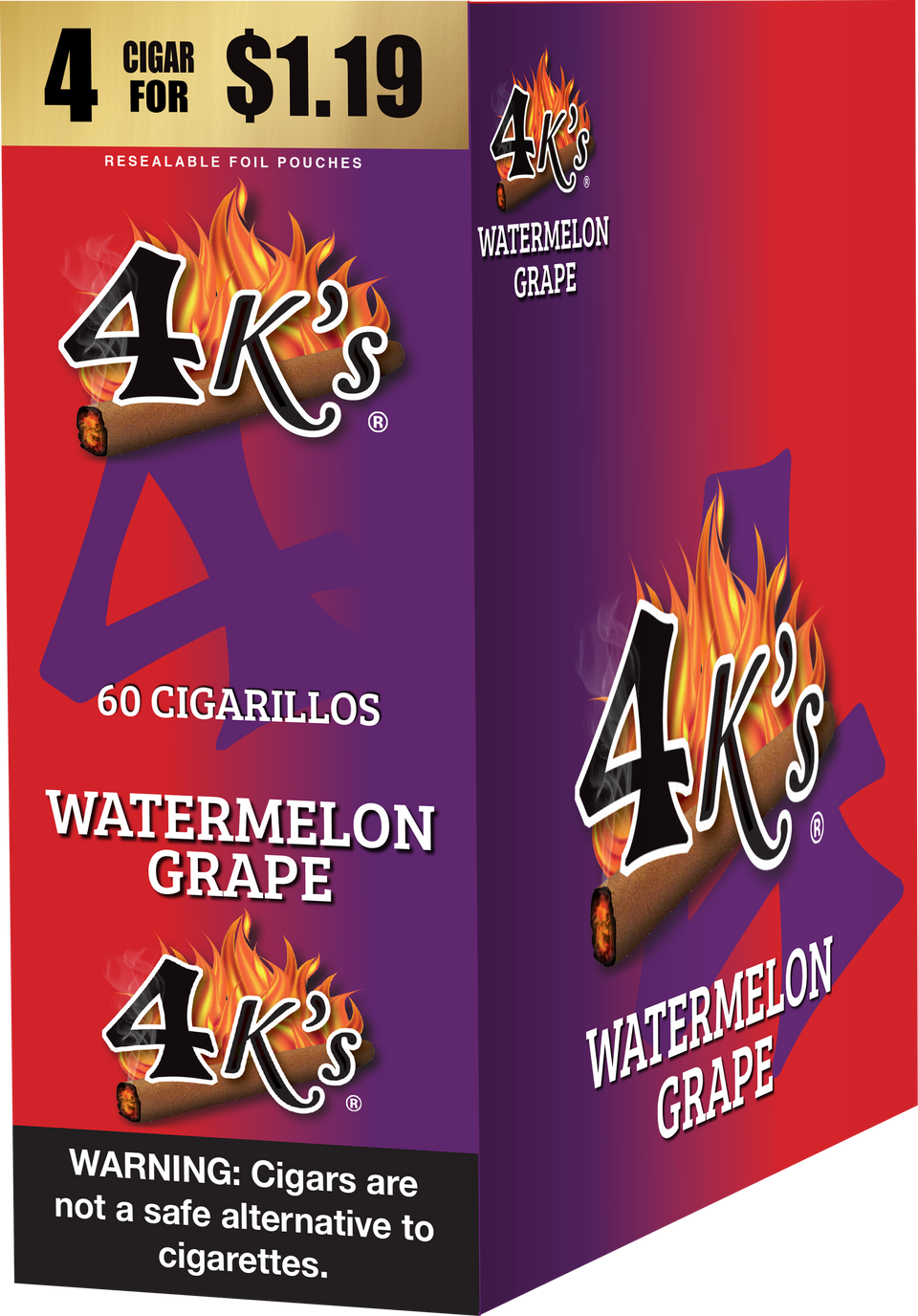 4Ks Cigarillos Watermelon Grape