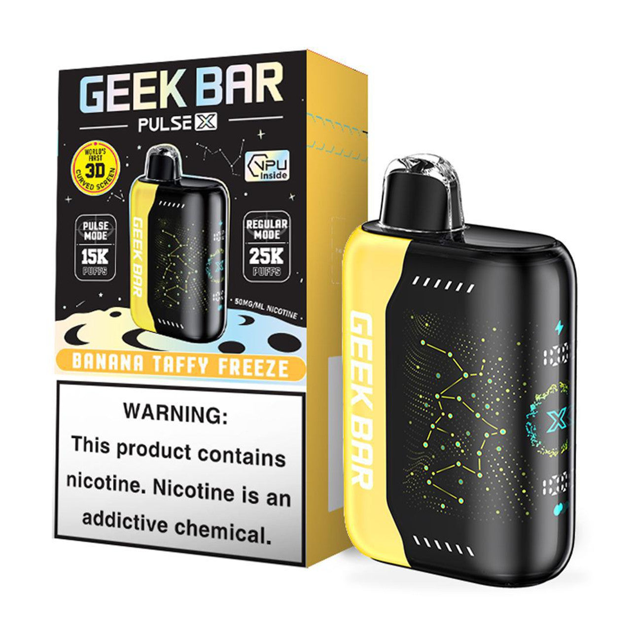 Geek Bar Pulse x- Banana Taffy freeze