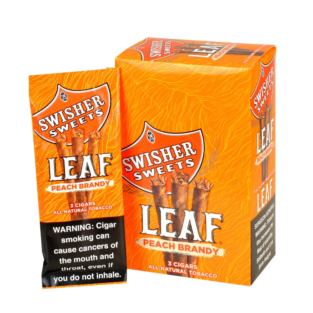 Swisher Sweets leaf 3pk (Peach Brandy)