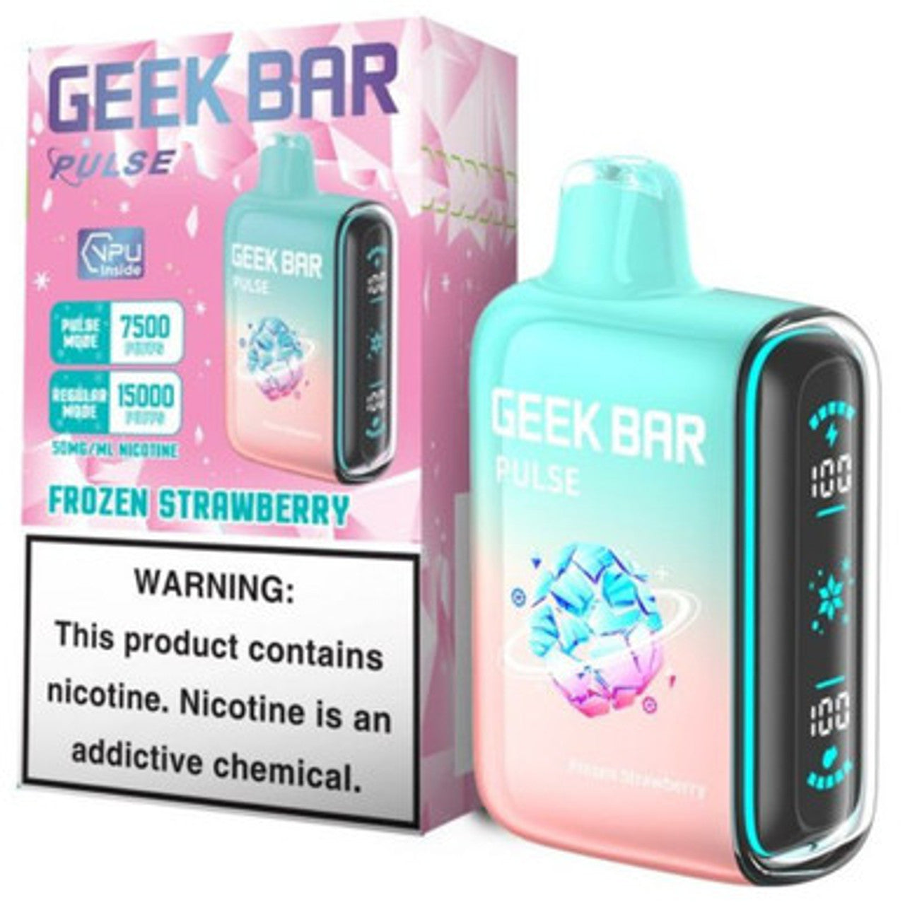 Geek bar 15k puffs-  Frozen Strawberry