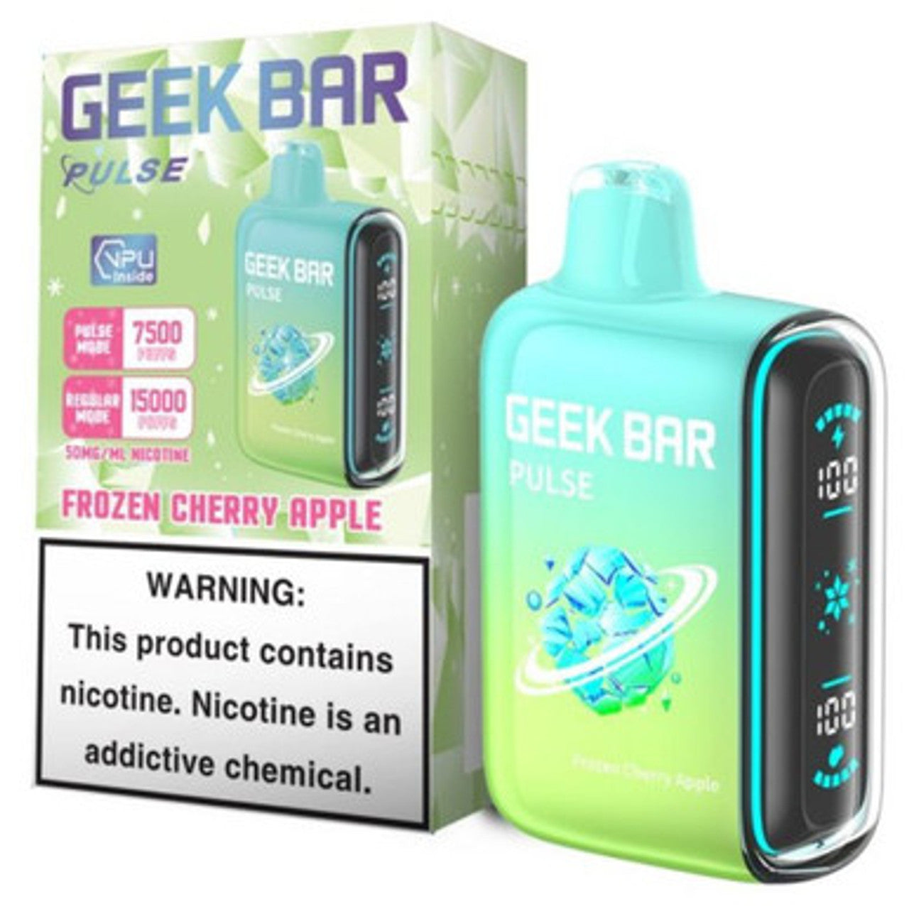 Geek bar 15k puffs-  Frozen Cherry Apple