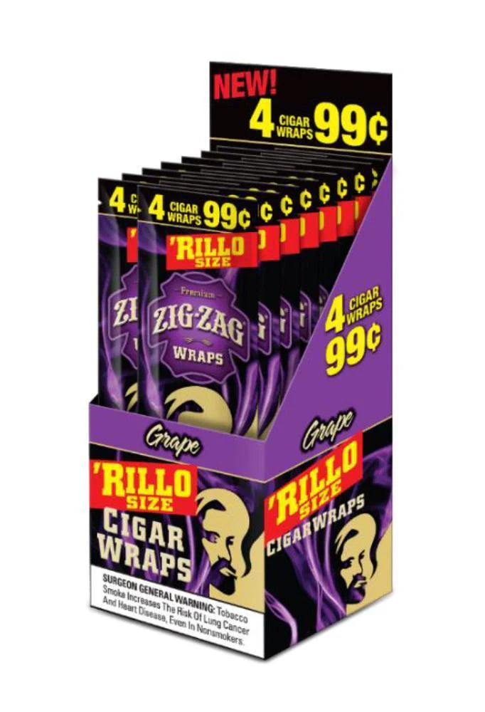 Zig-zag Rillo 4pk Grape