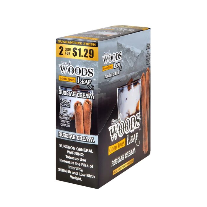 Sweet Woods leaf 2pk Russian Cream