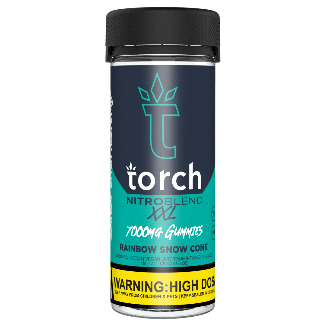 Torch Nitro Blend XXL Gummies Rainbow Snow Cone ( Vegan)